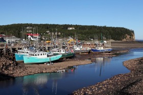Low Tide at Alma Harbour, Bay of Fundy, New Brunswick, Canada