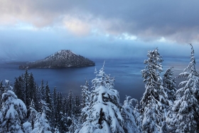 Wizard Island, Crater Lake National Park, Oregon