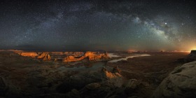 The Milky Way over Alstrom Point, Glen Canyon National Recreation Area, Utah