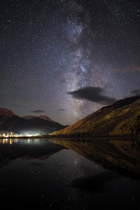 The Milky Way Over Crystal Lake, Colorado