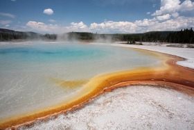Sunset Lake, Yellowstone National Park, Wyoming