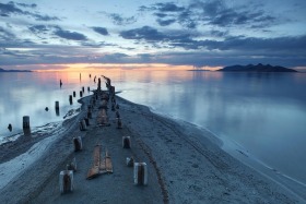 Near Saltair, Great Salt Lake, Utah