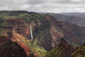 Waipo'o Falls, Waimea Canyon, Kauai, Hawaii