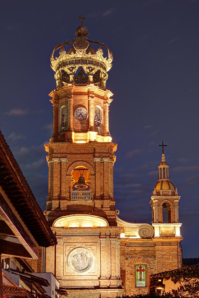historic-church-our-lady-guadalupe-night-puerto-vallarta-mexico-0170