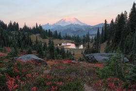 Little Tipsoo Lake, Mount Rainier National Park, Washington