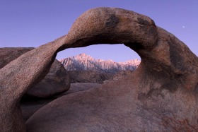 Mobius Arch & Eastern Sierras, Alabama Hills, California
