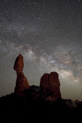The Milky Way over Balanced Rock, Arches National Park, Utah