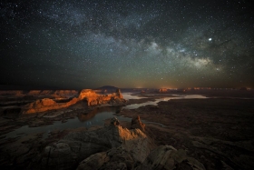 The Milky Way over Alstrom Point, Glen Canyon National Recreation Area, Utah