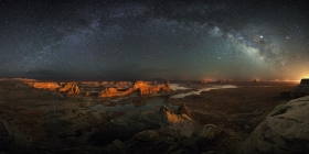 The Milky Way over Alstrom Point, Glen Canyon National Recreation Area, Utah