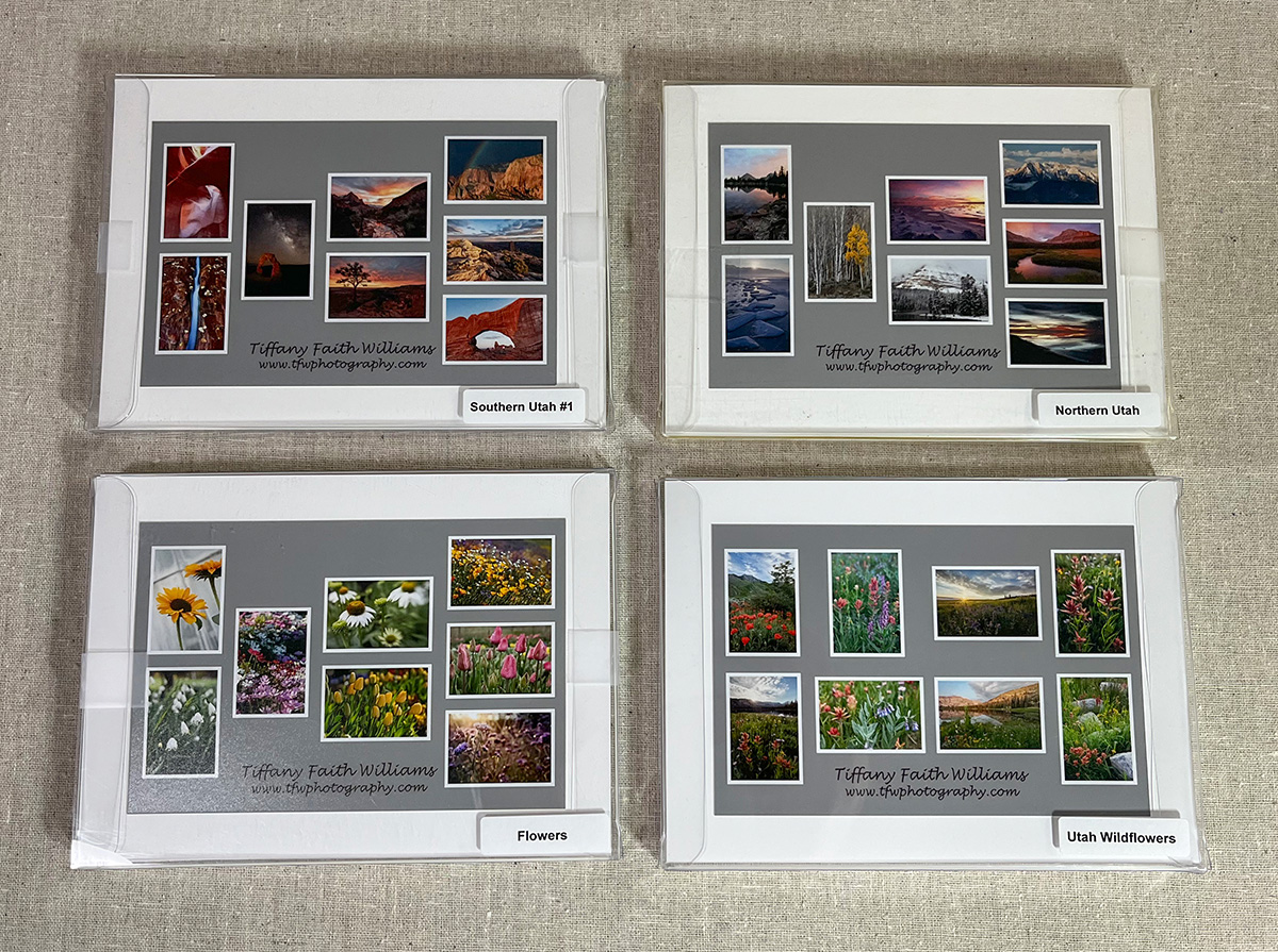 Assorted boxed note card sets